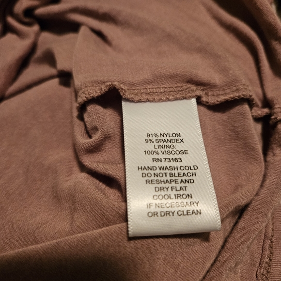 Blush Mock Neck Lace Blouse with Long Sleeves Medium Cable and Gauge - Picture 2 of 6